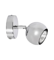Mylights Krom Spot Tekli Kure Gun Isıgı Ampullu Hareketli Duvar Aplik Gece Lambası Okuma Lambası Led Aplik SİYAH  İÇİ SİYAH