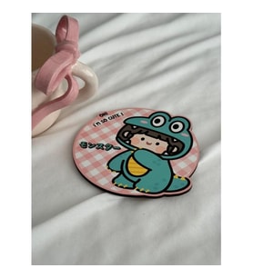 Kawaii Frog Girl Bardak Altlığı (Karışık)