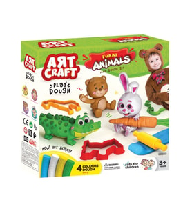 03697 Art Craft Eğlenceli Hayvanlar Hamur Set 200 gr