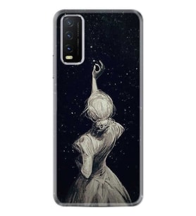 Vivo Y11s Kılıf Desenli Silikon Kılıf Star Woman 1332