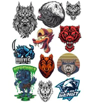 Kurt Wolf Sticker Set 11 Parça Telefon, Tablet, Defter, Laptop Sticker