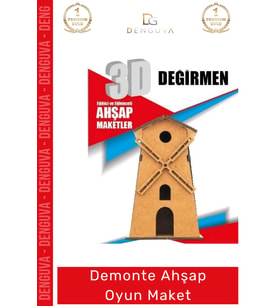 #Oyuncak Eğitici Eğlenceli Lazer Kesim 3mm MDF Boyanabilir 3D Puzzle Demonte Ahşap Oyun Maket