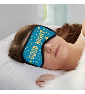 Good Night Yazılı Işığı Engelleyen Göz Maskesi