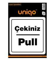 CREA UNIQO UYARI ETİKETİ - ÇEKİNİZ PULL 2'Lİ  1409