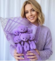 Milja Sevgiliye Dogum Gunu Hediyesi Ayicik Buketi Ayıcık Buketi Peluş Buket