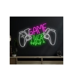 GAME Yazılı ve Şekilli Neon Tabela