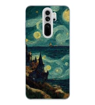 Xiaomi Redmi Note 8 PRO Uyumlu Van Gogh Tasarımlı Şeffaf Telefon Kılıfı
