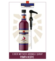 Kahve ve Kokteyl Şurubu Ejder Meyve Aromalı 70 CL + POMPA Simonelli
