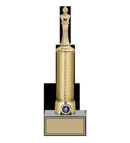 ODAK KUPA - Figürlü Kupalar - Satranç Figürlü Kupalar FG-008 A - 31 cm