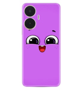 Realme C55 Kılıf Silikon Desen Özel Seri Purple Sweety 1717