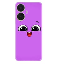Realme C55 Kılıf Silikon Desen Özel Seri Purple Sweety 1717