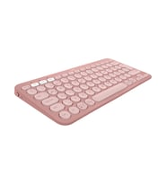 Logitech Pebble 2 Keys K380s Çoklu Cihaz Özellikli Bluetooth Türkçe Q Klavye - Pembe