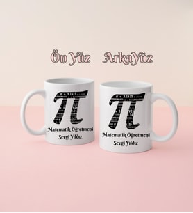 Matematik Öğretmeni İsimli Kupa Bardak Kişiye Özel