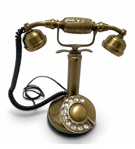 Pirinç Nostaljik Masa Telefonu
