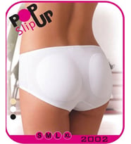 Beyaz Pop Slip Up Kadın Külot Kalça Şekillendirici Dolgulu Slip S-XL 2002
