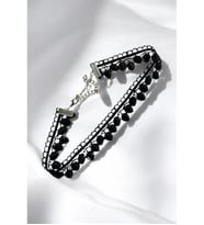 GOTİK SİYAH DANTEL GÜPÜR CHOKER KOLYE
