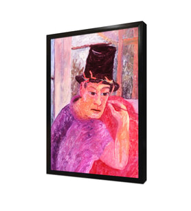 Pembe Kıyafetli Adam Çerçeveli Mdf Tablo