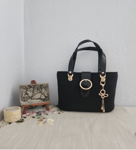 Gucci Model, Gold Detaylı,  Metalik ,  Kadın El Çantası  Siyah
