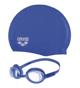 Arena Pool Jr Unisex Mavi Bone Gözlük Seti 9242370