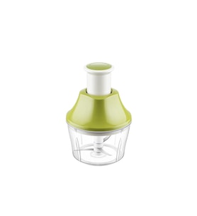 Basmalı Dinamik Manuel Doğrayıcı Rondo (3 Bıçaklı Şeffaf Mika Kristal Hazne 700 ml)