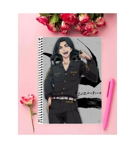 Tokyo Revengers Anime Defter 1 Adet Özel Tasarım A4 Boyutu 21*29 Cm Telli Çizgili defter