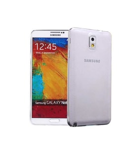 Samsung Galaxy Note 3 Uyumlu Kılıf Zore Süper Silikon Kapak (Renksiz)