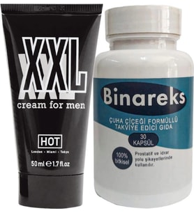 Hotxxl 50 Ml Erkeğe Özel Uzun Kalın Boyutlandırıcı + Yanında 1 Kutu Erkeğe 30Lu Binareks Pırostat