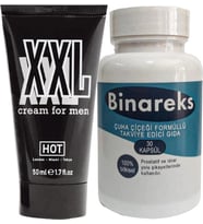 Hotxxl 50 Ml Erkeğe Özel Uzun Kalın Boyutlandırıcı + Yanında 1 Kutu Erkeğe 30Lu Binareks Pırostat