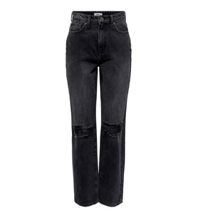 Only Kadın Yırtık Detaylı Kot Pantolon 15247964 ONLROBYN  (Siyah)