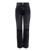 Only Kadın Yırtık Detaylı Kot Pantolon 15247964 ONLROBYN  (Siyah)