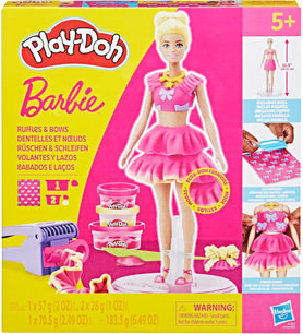 Play-Doh Barbie Fırfır Ve Fiyonk Oyuncak Bebek Seti