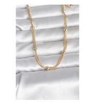 Mey İthalat® CM 14K Gold Renk Topçuk Model 60 cm Kadın Kolye