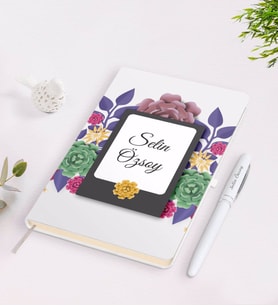 BK Gift Kişiye Özel İsimli Çerçeveli Defter Kalem Seti-9