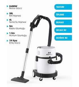 RLZ-208 4’ü 1 Arada Buharlı Temizlik Robotu 2400W 20L