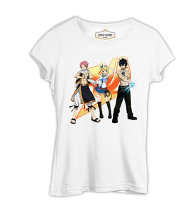 Fairy Tail 1 Beyaz Kadın Tshirt