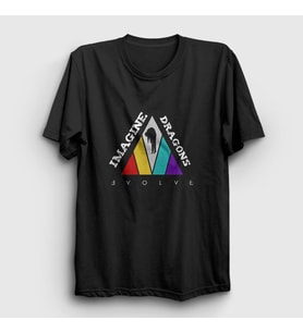 Presmono Unisex Siyah Evolve Imagine Dragons T-Shirt 81548tt