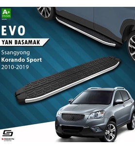 S-Dizayn Ssangyong Korando Sport Evo Krom Yan Basamak 203 Cm 2010-2019 A+ Kalite