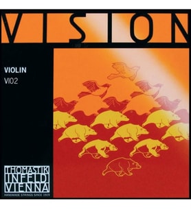 Thomastik VI02 Vision A (La) Tek Keman Teli Alüminyum Sarım, Sentetik Çekirdek, Odaklanmış ve Net Ses Karakteri