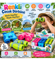 Renkli Çocuk Dürbünü Eğitici Oyuncak Keşif Dürbünü 1 Adet