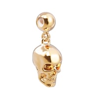 Chocli 18 Ayar Altın Kaplama Charm - Skull