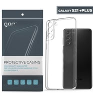 GOR Samsung Galaxy S21+ Plus Kılıf Kamera Korumalı Şeffaf Silikon Kılıf-(5775)
