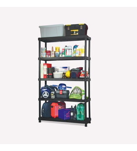 5 Zeminli Plastik Raflı Yük Dolabı 40x120x188 cm