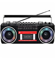 Reytek PX-666BT Bluetooth Usb+Sd+Fm Radyo Taşınabilir Rgb Işıklı Müzik Sistemi Kaset Çalar