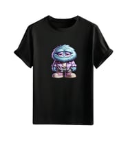 Animasyon Görselli  Unisex (Tshirt) Tişört (Siyah)
