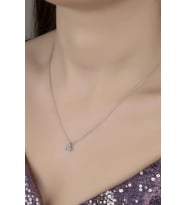 Union Zirconia Kadın Tektaş Gümüş Kolye