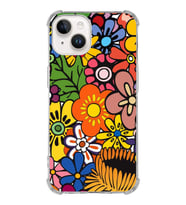 PrintiFy Apple iPhone 14 Uyumlu Retro Color 2 Baskılı Şeffaf Köşe Korumalı Antişok Kılıf