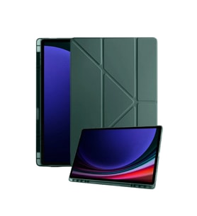 Samsung Galaxy Tab A11 Plus Kalemlikli Mars Tablet Kılıfı - Koyu Yeşil