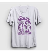 Presmono Unisex Beyaz Sour Müzik Olivia Rodrigo T-Shirt 487691tt