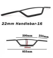 Chopper Cafe Racer Direksiyon Universal 22 mm Siyah