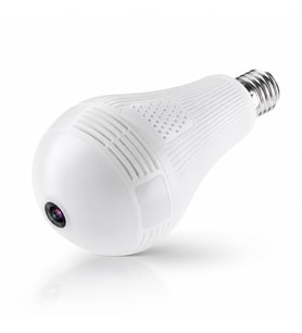 Ultratekno Wi-fi 360 Panoramik Ampul Kamera Gece Görüş Ses Akıllı Hareket Algılayıcı Güvenlik Kamerası